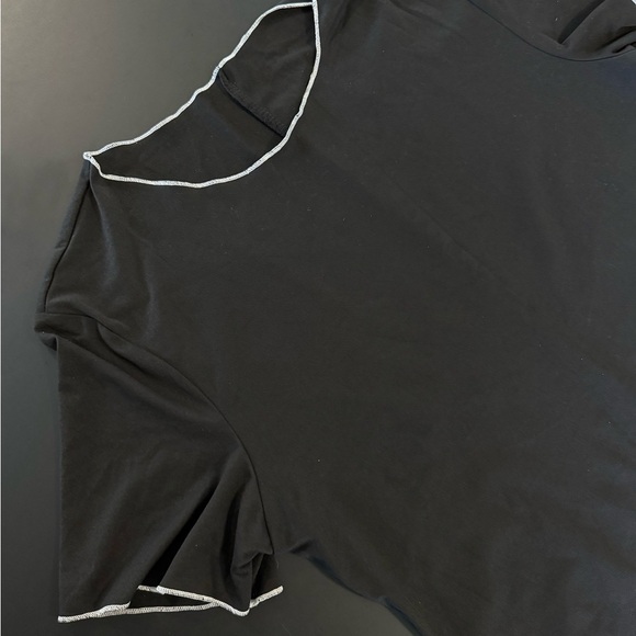 SHEIN Curve Black Bodycon Dress Women’s Plus Size 1XL – Short Sleeve Casual - Picture 2 of 11